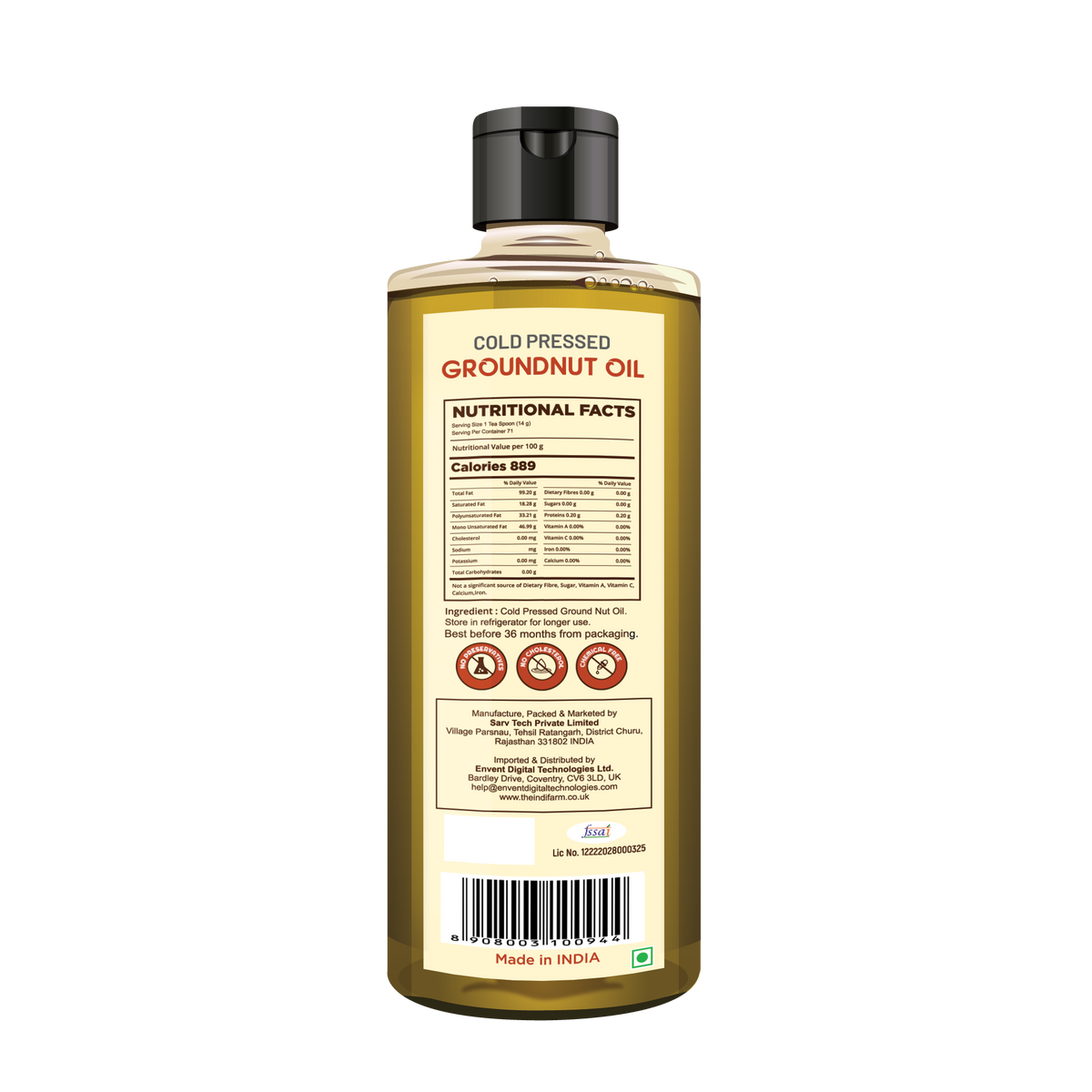 Cold-Pressed Groundnut Oil